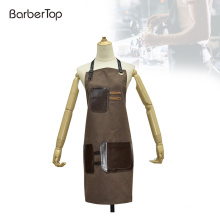 Waterproof Heavy Duty Waxed Canvas and PU Leather Work Tool Apron Barber Salon Beauty Tool Cape